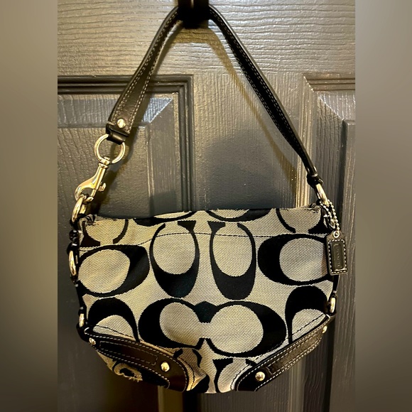 Coach Handbags - Coach Handbag - Mini Gray Grey and Black
